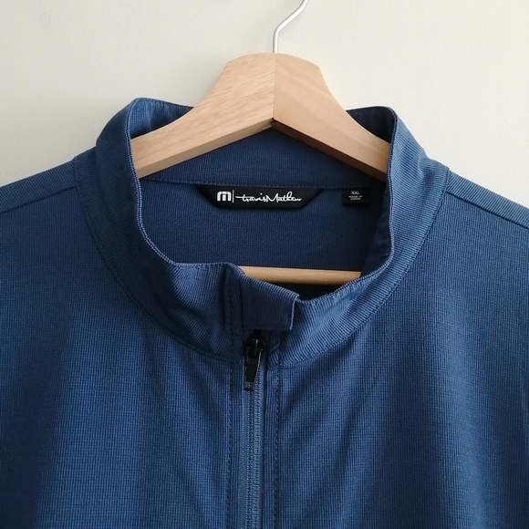 Travis Mathew Men's Road Soda Zip Up Jacket Blue Golf Outdoors XXL - Picture 3 of 16